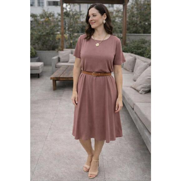 NWT FOREVER 21 T-Shirt Dress Dusty Rose Size S - Picture 9 of 9